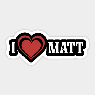 Vintage Matt Proud Name Birthday Styles Sticker